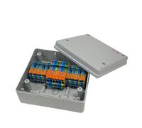 Wiska 10111966 818CUR/L 215 x 200 x 95mm, Polycarbonate Consumer Unit Relocation Kit Complete with Lever Terminals, Light Grey