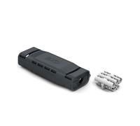 Wiska 10112030 EV105 183x70x42mm Pre-filled IP68 Straight Gel Joint Complete with 5 Core Screw Terminal Block and Armour Bonding Kit Black