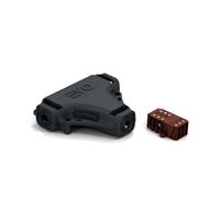 Wiska 10112033 EV203D 105x90x28mm Pre-filled IP68 Branch Gel Joint Complete with 3 Core Screw Terminal Block Black