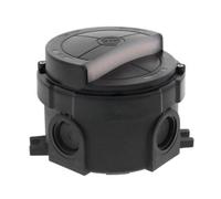 Wiska 10112591 COMBI 304 LED Light AC 2.5W IP66 Circular Junction Box - Black