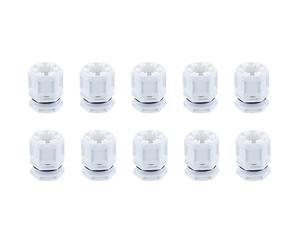 Wiska 10112913 TRISHOT ETKV-SET 20mm Cable Gland and Locknut White (10 Pack)