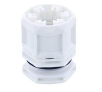 Wiska 10112913 TRISHOT ETKV-SET 20mm Cable Gland and Locknut White