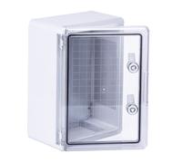 Wiska 50107057 WDB T2 250x350x150mm, ABS Plastic Distribution Enclosure IP65 with Transparent Door c/w Locking Key, Light Grey