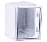 Wiska 50107059 WDB T4 300x400x220mm, ABS Plastic Distribution Enclosure IP65 with Transparent Door c/w 2 Locking Keys, Light Grey
