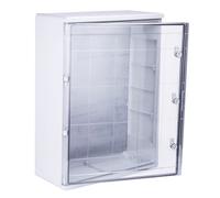 Wiska 50107066 WDB T9 600x800x260mm, ABS Plastic Distribution Enclosure IP65 with Transparent Door c/w 2 Locking Keys, Light Grey