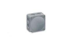 WISKA 85MM X 85MM X 51MM GREY PLASTIC & METAL ADAPTABLE CONNECTION BOX