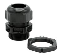 Wiska 99709 GLP32 Black M32 Sprint Cable Gland, Pack of 10, Clamping Range 13-21mm,