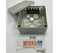 WISKA COMBI 1010/5 WATERPROOF JUNCTION BOXES 140x140x82 BLACK WHITE GREY