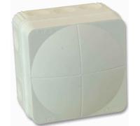Wiska - Combi 108/5/w Polypropylene Ip66 Junction Box White 76 X 76 X 51mm