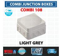 Wiska COMBI 108 Empty Junction Box 10060522 Electrical IP66 Grey 76x76x51mm