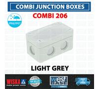Wiska COMBI 206 Empty Junction Box 10109569 Electrical IP66/IP67 Grey 85x49x51mm