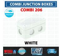 Wiska COMBI 206 Empty Junction Box 10109573 Electrical IP66/67 White 85x49x51mm
