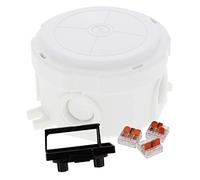 Wiska 10110637 COMBI 304 Circular Junction Box + 3x 3-pole WAGO 221-413 Connectors - White