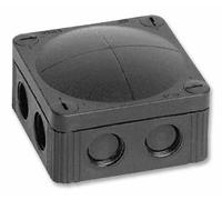 Wiska - Combi 308/5/s Polypropylene Ip66/67 Junction Box Black 85 X 85 X 51mm