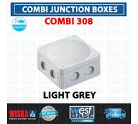 Wiska Combi 308 Cable Junction Box Grey
