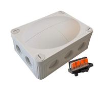 Wiska Combi 310 WH Polypropylene 116 x 85 x 51mm Enclosure White IP66 c/w 3 x 221-413 Wago Connectors - 10113412