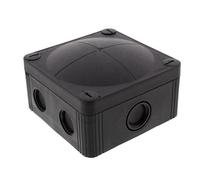 Wiska Combi 407 BK Polypropylene 95 x 95 x 60mm Enclosure Black IP66 - 10105601