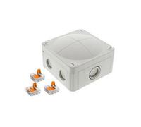 Wiska Combi 407Lg/3-221-413 Pvc Adaptable Box Grey Ip66
