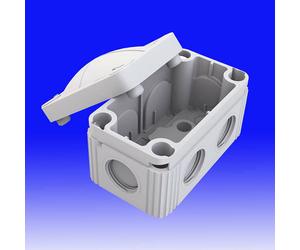 WISKA COMBI BOX 206 SMALL GREY WEATHERPROOF EXTERNAL OUTDOOR JUNCTION BOX IP66
