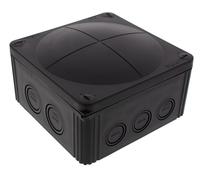 Wiska Combi Junction Box Black 1010 140x140x82mm No Terminals 10062214 BK