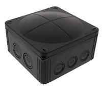 Wiska Combi Junction Box Black 1010 140x140x82mm No Terminals 10062214 BK