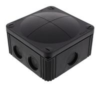 Wiska Combi Junction Box Black 607 110x110x66mm No Terminals 10060648 BK