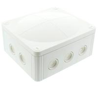 Wiska COMBI Waterproof Junction Box With 5 Pole 10mm Screw Terminal & 10 Self Sealing Cable Inlets IP66 32A White - 10101464