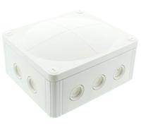 Wiska COMBI Waterproof Junction Box With 5 Pole 10mm Screw Terminal & 10 Self Sealing Cable Inlets IP66 32A White - 10101464
