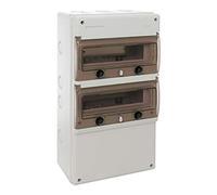 WISKA INDUBOX 1322R/W 22 Way IP65 Garage Unit Din Rail Enclosure Weatherproof Consumer Unit Housing Wall Surface Mounting