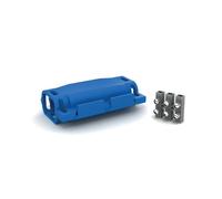 Wiska SH0315W SHARK 40x72x23mm, IPX8 Pre-filled Gel Joint Complete with 3 Core 5A Terminal Block Blue