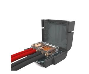 Wiska Shell Box Gel Waterproof Junction Box & 221 Connector IPX8 (2 x 2Way Connectors)