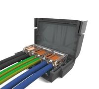 Wiska Shell Box Gel Waterproof Junction Box & 221 Connector IPX8 (3 x 2Way Connectors)