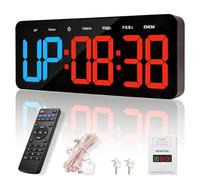 Wiskyn Gym Timer, Workout Interval Timer with Count Down & Up Stopwatch, Adjustable Brightness/Volume, Fitness Digital Clock with Remote for Home Indoor and Outdoor, Wall & Desk Mount