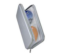Wismart 72 Capacity Heavy Duty CD DVD Blu-ray Media Case Storage Holder Organizer Wallet (Silver)