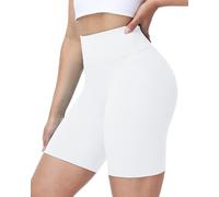 WISMBOX Women's High Waisted Yoga Shorts, 8 Inch Biker Shorts for Running | Tummy Control, Squat Proof Coverage, 4-Way Stretch, Yoga Fabric, Non-See-Through Design, Comfortable for Gym and Daily Use