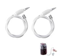 Wismont 2 Pack Siphon Pump Kit with Filter, Plastic Syphon Tube Wine Making Kit, Home Brew Equipment DIY Tools for Home Brew Beer Making