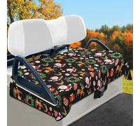 Wismoutput Christmas Party Golf Cart Seat Cover Portable Club Car Seat Towel Universal Fit for Most 2-Seat Golf Cart Sightseeing Car Seat Blanket