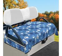 Wismoutput Dog Paw Bone Golf Cart Seat Covers Sightseeing Car Seat Blanket Golf Cart Seat Cushions for Most Golf Carts, Club Cars and More