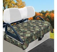 Wismoutput Dog Paw Camo Golf Cart Seat Covers Sightseeing Car Seat Blanket Golf Cart Seat Cushions for Most Golf Carts, Club Cars and More