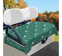 Wismoutput Golf Club Pattern Golf Cart Seat Cover Portable Club Car Seat Towel Universal Fit for Most 2-Seat Golf Cart Sightseeing Car Seat Blanket