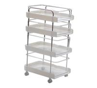 wisoolkic 1 6 Outdoor Rolling Storage Cart Model Adds Realism To Garden Diorama And Conveniently Organizes Toys And Accessories Kitchen Utility Cart Dining Table DIY Ornament