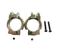 wisoolkic 2pack/lot Aluminum Front C-Hub Caster Block For Axial 1/10 JR ROCK RACER 90026 Corrosion-resistant Aluminum Front C-Hub, Titanium