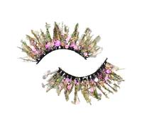wisoolkic 2pcs Easy Application Glittery Eyelashes With Sequins Reusable And Washable Lightweight Comfort Plastic Professional, Q-44