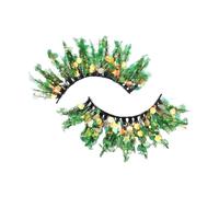 wisoolkic 2pcs Easy Application Glittery Eyelashes With Sequins Reusable And Washable Lightweight Comfort Plastic Professional, Q-43
