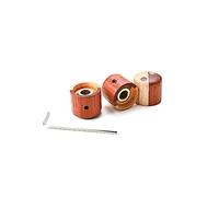wisoolkic 3pcs Guitar Control Knob Rose Wood Grip Accessories Volume Beginner Lightweight Replaced Parts Repairing Tools, Type 2