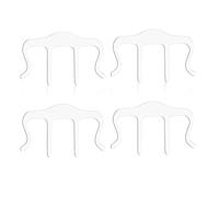 wisoolkic 4 Pieces Acrylic Music Stand Clip Portable Wear-resistant Large Paper Clips Waterproof Universal Piano Books Page Holder