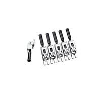wisoolkic 6pcs Guitar Bridge Brand New Block Components Saddle Replacement Instrument Accessories Saddles Entertainment Bottom, Silver