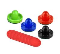 wisoolkic Air Hockey Pushers Felt Bottom Standard Size Premium Materials Indoor Games Experience Fun For Kids And Adults Home For Kids Adult Indoor Family Games Equipment , 4 Colors , 96x60mm