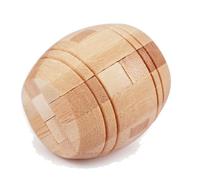wisoolkic Bamboo Luban Lock 3D Puzzle Brain Teaser for Adults,Type 1 | Classic Kongming Lock Helps Avoid Screen Time Boosts Logical Thinking And Patience While Serving As Elegant Desk Decor