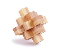 wisoolkic Bamboo Luban Lock 3D Puzzle Brain Teaser for Adults,Type 2 | Classic Kongming Lock Helps Avoid Screen Time Boosts Logical Thinking And Patience While Serving As Elegant Desk Decor